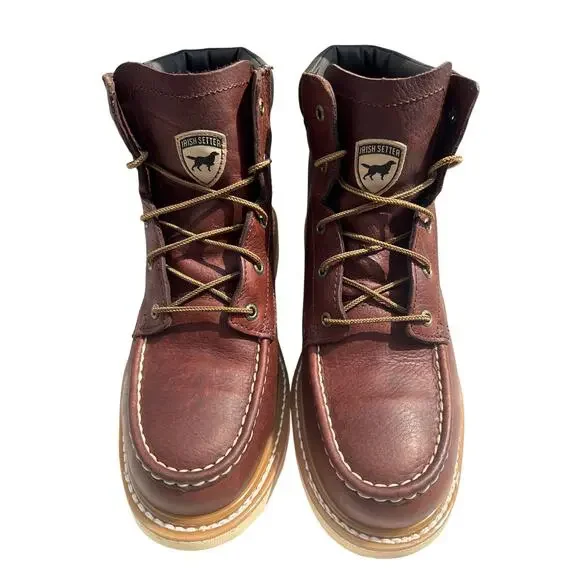 Irish Setter Work Boots Ashby 6 in Men's 9.5 D EH Alum Toe WP Leather 83606
